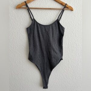 Zara Gray Sleeveless Bodysuit